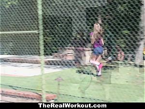 TheRealWorkout Kimber Lee pulverized By Her Soccer Coach
